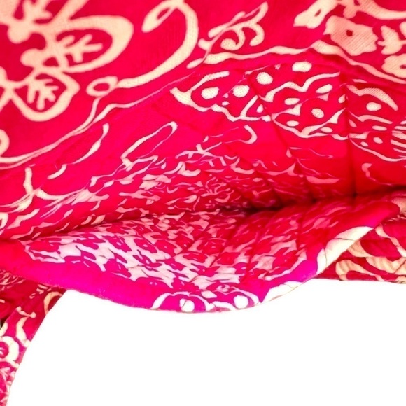 Vera Bradley Twirly Birds Mandy Shoulder Bag Purse Pink & White Swirly Floral - Picture 7 of 15